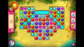 GardenScapes Level 1543 no boosters (22 moves)