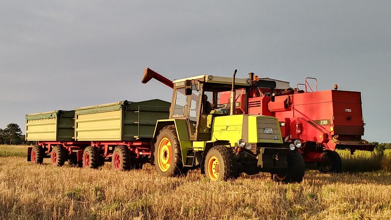 Die Getreideernte mit Fortschritt E 514, E 514SX, E 516B ZT 323-A und ZT 300