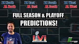 Predicting Every Team's Record, Playoffs, & Awards For The 2021 NFL Season