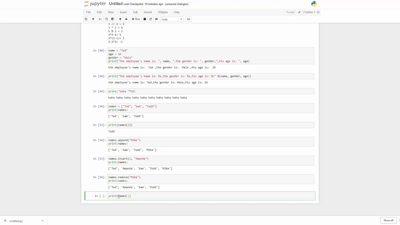 Python 06 List - YouTube