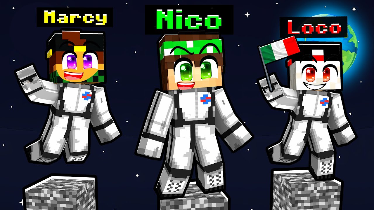 SOPRAVVIVI nello SPAZIO su UN PILASTRO DI BEDROCK in MINECRAFT!