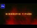 Create this SLEEK Cinematic Title Intro Text Animation in After Effects! 🔥(Easy Breakdown)