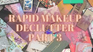 Rapid Makeup Collection Declutter Part 3 l Eyeshadow Palettes