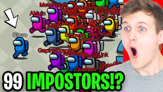 LANKYBOX Reacts To AMONG US With 99 IMPOSTERS! (BEST AMONG US ANIMATIONS!) screenshot 5