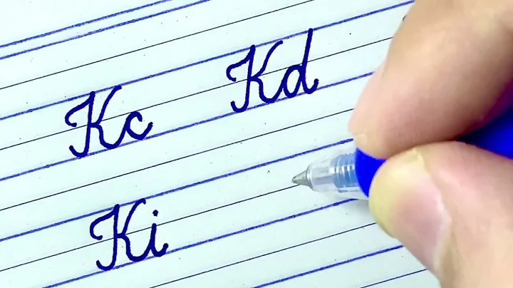Cursive writing | How to write capital letter "K" connect with small letters in Cursive writing a-z.
