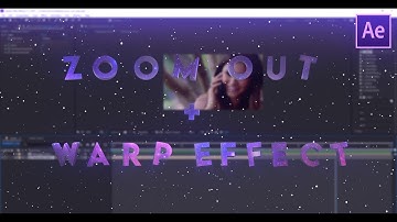 zoom out + warp effect transition | after effects tutorial