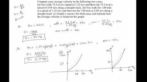 Compute your average velocity in the following two cases - Innk
