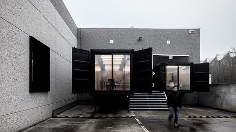shipping container offices for drukta + formail by five AM