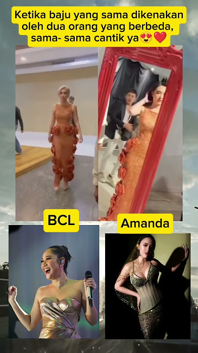 Dua artis cantik pakai baju yang sama 😍 #bcl #bungacitralestari #amandamanopo #amanda