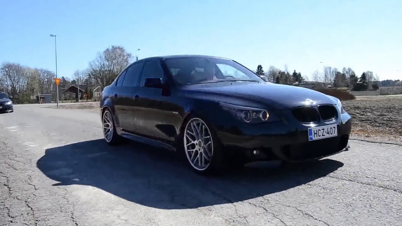 BMW E60 535d akrapovich sound YouTube