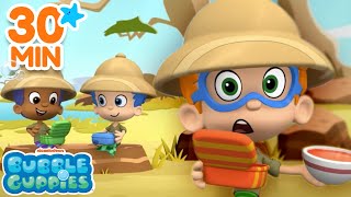 Lunchtime Safari Games & Puzzles with Bubble Guppies! 🍕 30 Minute Compilation | Bubble Guppies