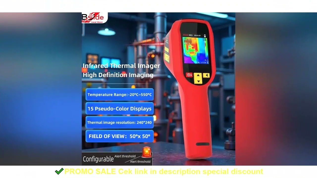 BSIDE Handheld Thermal Imaging Camera 240X240 Temperature Meter For Repair PCB Automobile Pipeline D