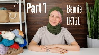 #1. How to knit a beanie and neck cuff with LK150 knitting machine part 1.