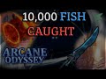 Everything i got from 10000 fish caught in arcane odyssey  roblox