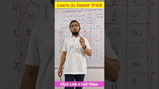 Famous Trigonometry Table Trick #shorts #trigonometry #class10 #tricks #viralshorts #ytshorts #trending Wealth