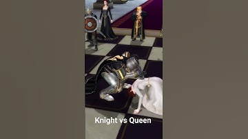 Animation chess knight  vs Queen   #game #battlechess #gaming #shorts #chess.com