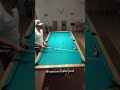 9 Ball trick shot with 7 frozen balls on rail #billiards #pool#9ball