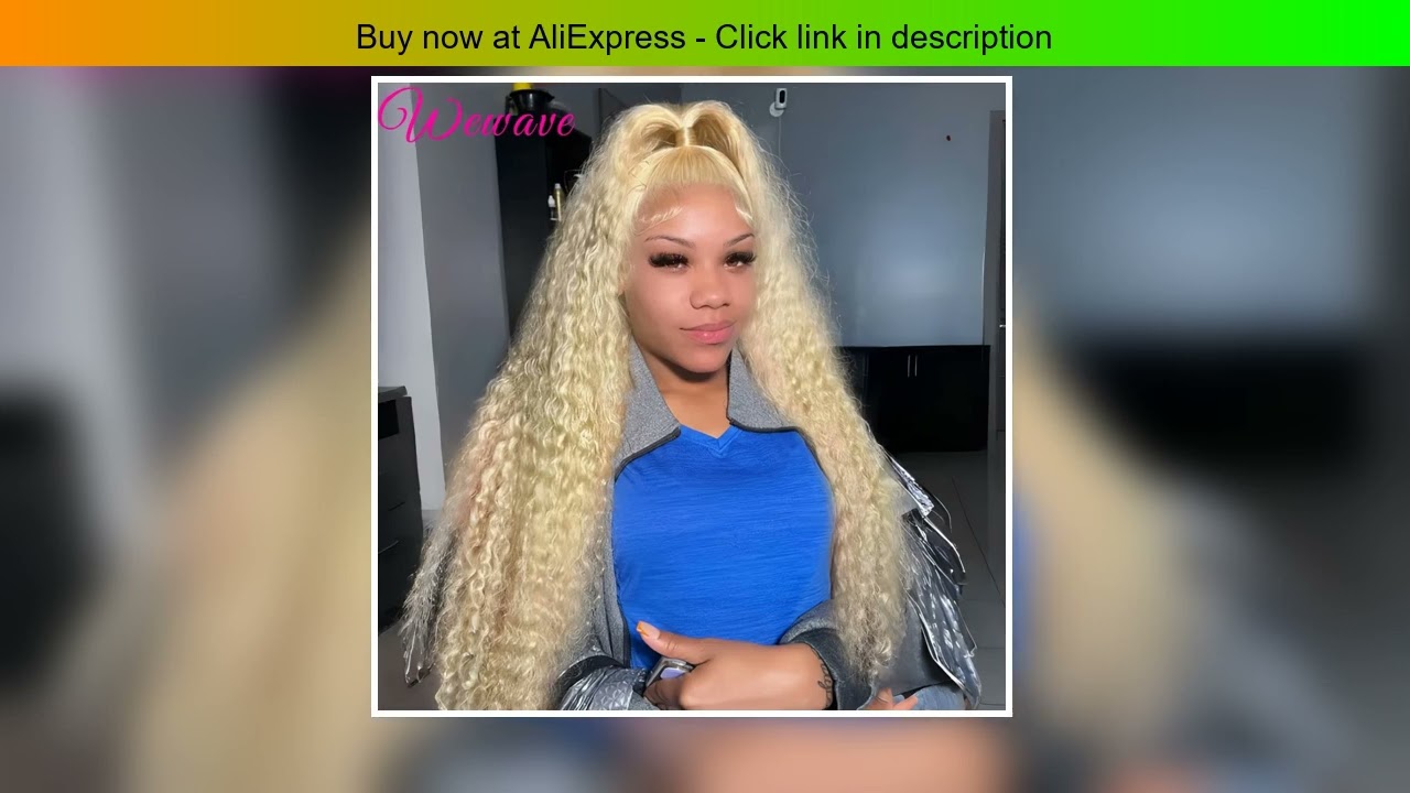 30 Inch 13x6 Transparent HD 613 Honey Blonde Deep Wave Lace Frontal Wigs Brazilian 13x4 Curly Color
