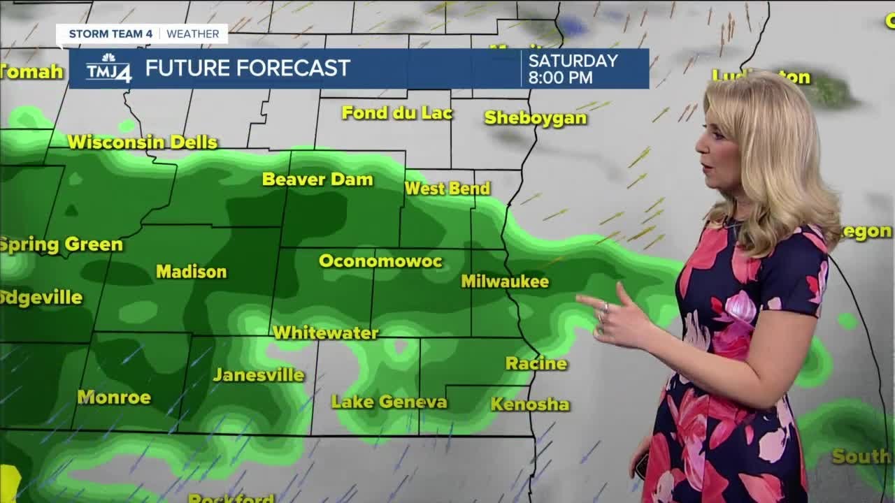 On and off rain continues Saturday - YouTube