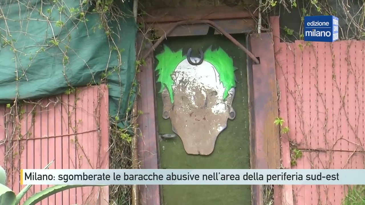Milano: sgomberate le baracche abusive nell’area tra via Pestagalli e via Bonfadini