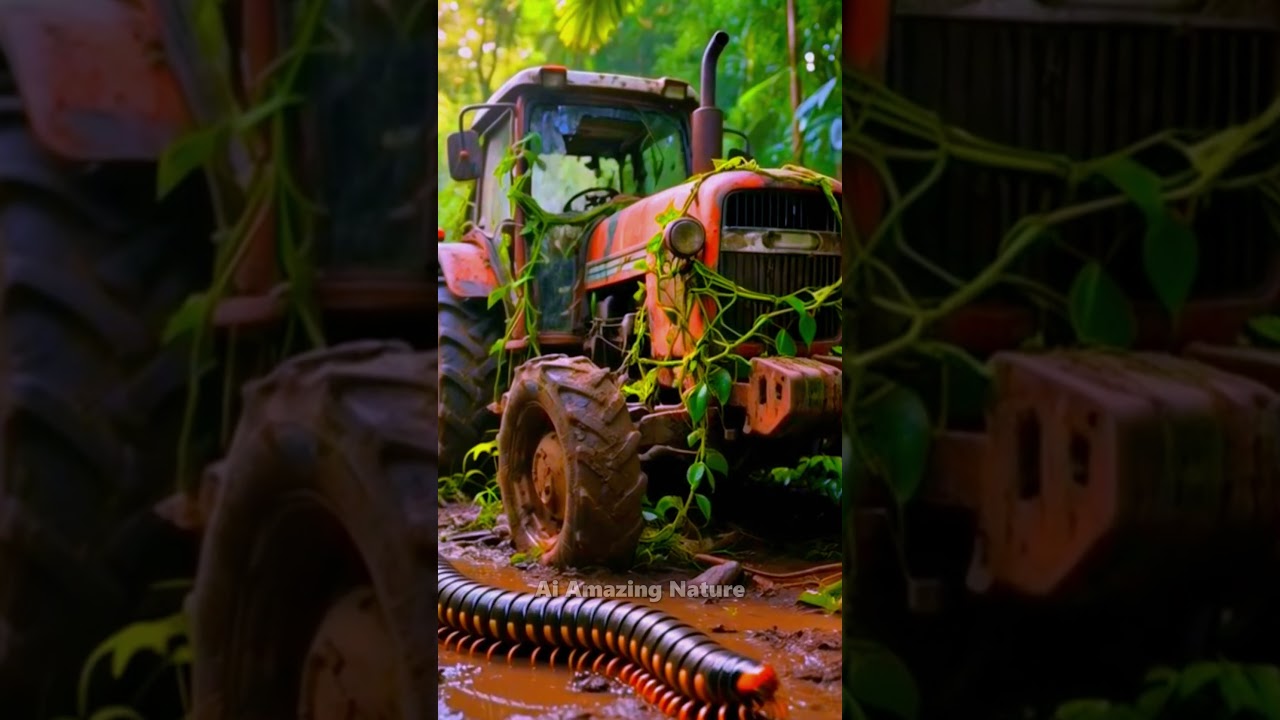 Millipede in the Wild | Nature Exploration | Tractor and Millipede 