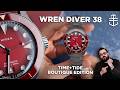 New Wren Diver 38 Crimson Time+Tide Boutique Edition: A feature-packed dive watch under $1,600