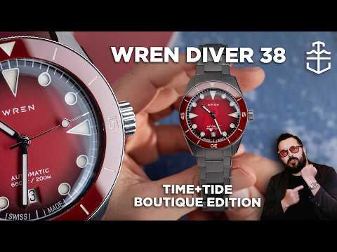 New Wren Diver 38 Crimson Time+Tide Boutique Edition: A feature-packed dive watch under $1,600