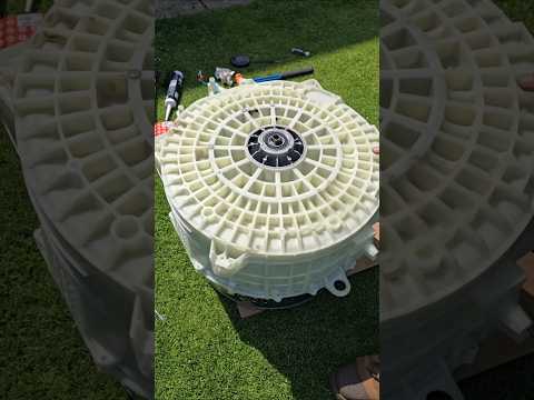 Washing machines last no time these days. 3 years old , second bearing change. #scrap #machine #diy thumbnail