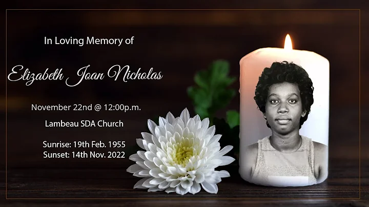 Celebrating the Life of Elizabeth Joan Nicholas