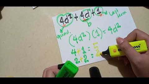 Factors Of Quadratic Trinomial Case 2