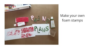 Make your own foam stamps - Alphabet and Texture | Tutorial