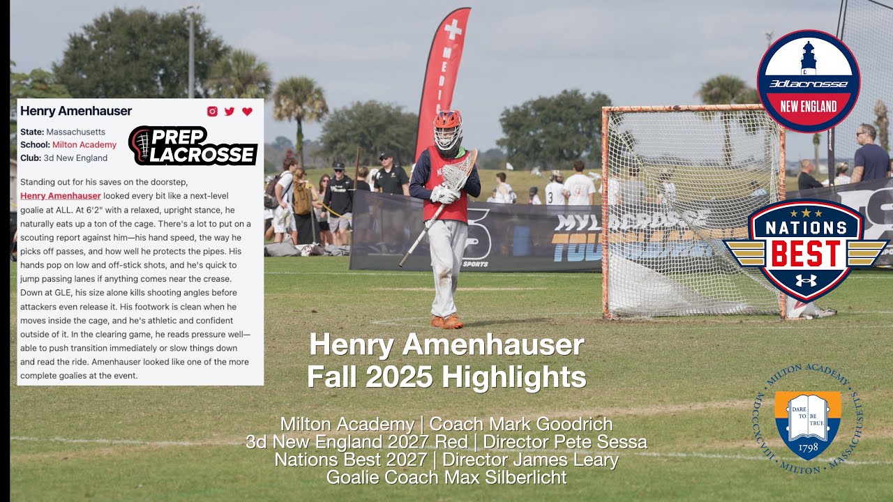 Henry Amenhauser Class of 2027 Fall 2025 Lacrosse Highlights