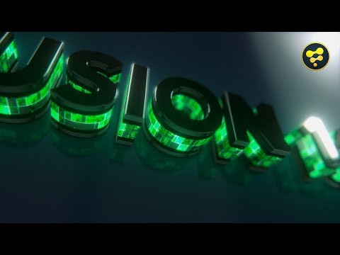 Blackmagic Fusion | 3DText Animation (100% Fusion)