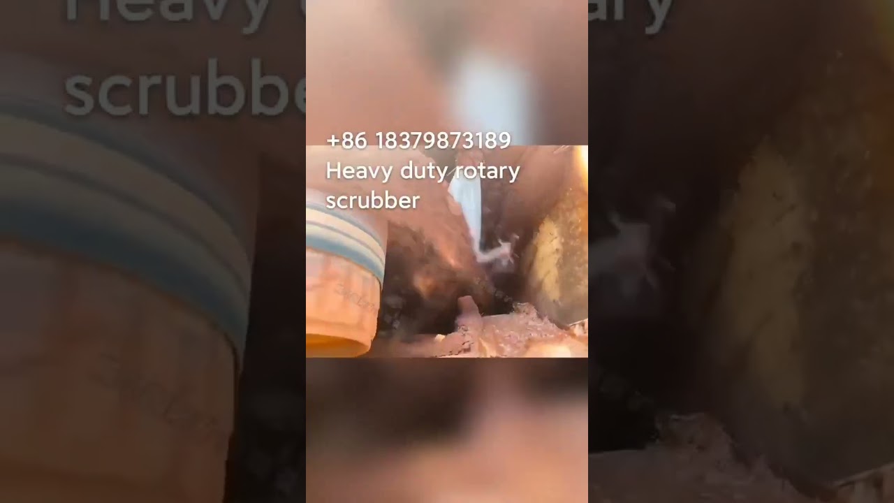 300tph sticky clay ilmenite ore plant rotary scrubber  