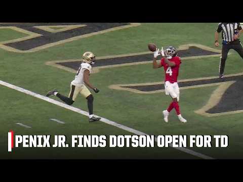 Michael Penix Jr. airs it out to Jahan Dotson for 31-yard TD | ESPN NFL