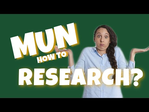 MUN: How to Research
