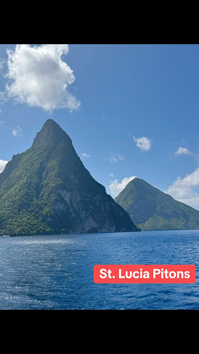 Sailing Past the Famous Pitons in St. Lucia