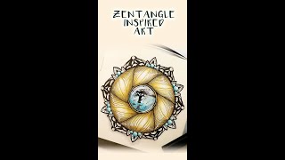 Zentangle Inspired Art #shorts