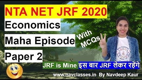 Maha Episode Economics with MCQs | Paper 2  | NTA NET JRF 2020