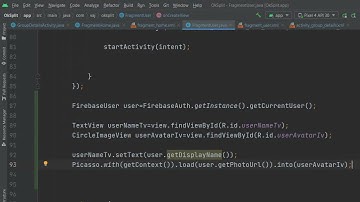 Android studio Live Coding  || Creating User Fragment in android studio using firebase auth