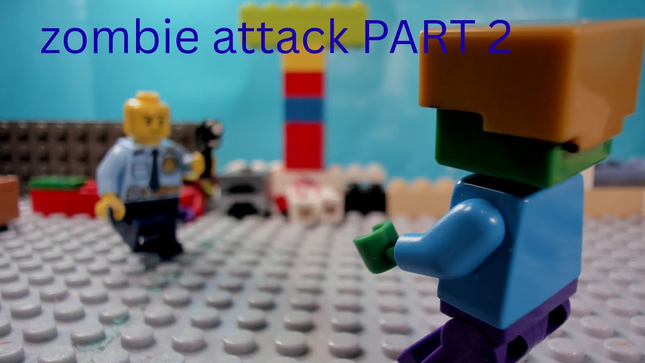 zombie attack part 2 Lego stop motion - YouTube