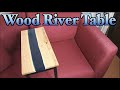 木とレジンのテーブルの作り方 How to make river wood  table.