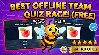 OFFLINE HTML: Team Quiz Race Game 🏁 (FREE)