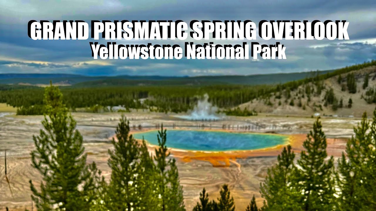 YELLOWSTONE NATIONAL PARK-Grand Prismatic Spring Overlook, Wyoming 