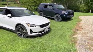 POLESTAR 2 Rear Auto Brake | Collision Avoidance when Reversing