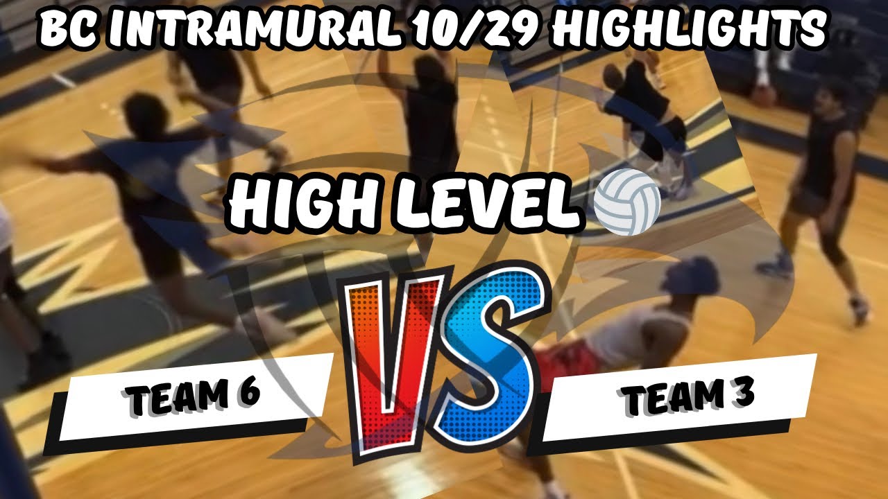 CRAZY PLAYS FROM T6 vs T3 || bc volleyball intramural 10/29 Highlights 🏐