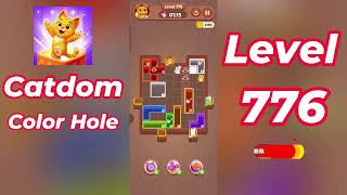 Catdom Color Hole Level 776 Walkthrough [NEW UPDATE] 🐱🟣 | Relaxing Color Puzzle Game | Go Answer