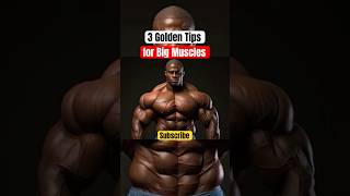 3 Golden Tips for Big Muscles 💪 #biggerbiceps #gymmotivation #shortsfeed #viralshort #musclegrowth