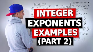 QMS 110 (Ryerson University) - Integer Exponents Examples (Part 2)