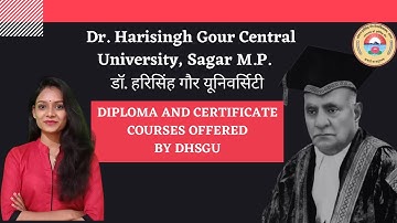 Diploma and certificate courses in Dr. HariSingh Gour University Sagar M.P. | Priyanshi Jain